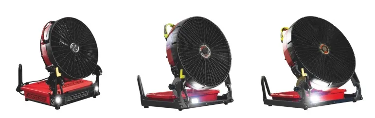 BlowHard Fans 17 Inch – High-Performance Battery-Powered Tactical Ventilation Fan for Military Operations, Rapid Response Units and Field Deployment in Confined Environments.