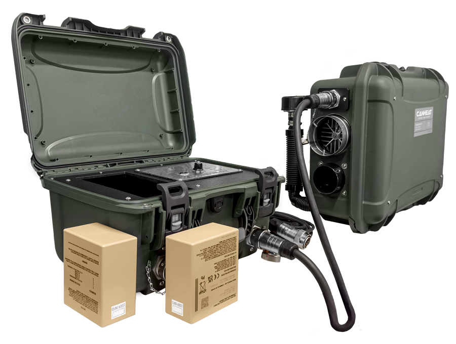 CanHeat by EuroHeater – NATO Multifuel Tactical Heating System for Military Operations, Forward Operating Bases and Extreme Climate Deployments with NATO Fuel Compatibility.